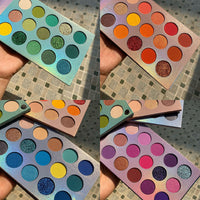 Palette de Fards à Paupières – 60 Couleurs Pailletées et Multichromes