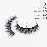 Eyeliner Adhésif avec Faux Cils Multicouches Croisés - Effet Naturel et Élégant