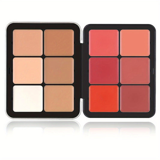 Palette Teint 2 en 1 – Anti-Cernes et Blush Zéro Défaut