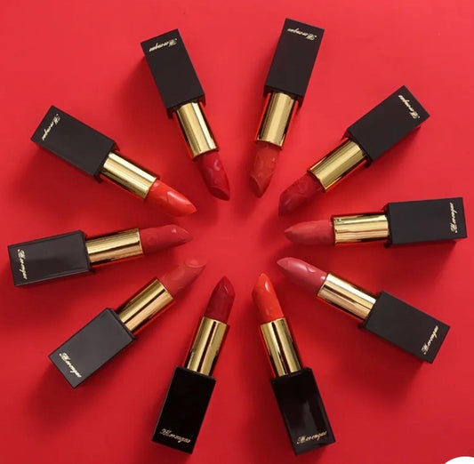 Coffret Rouge à Lèvres Luxe – Édition Cerf Doré (12 teintes)